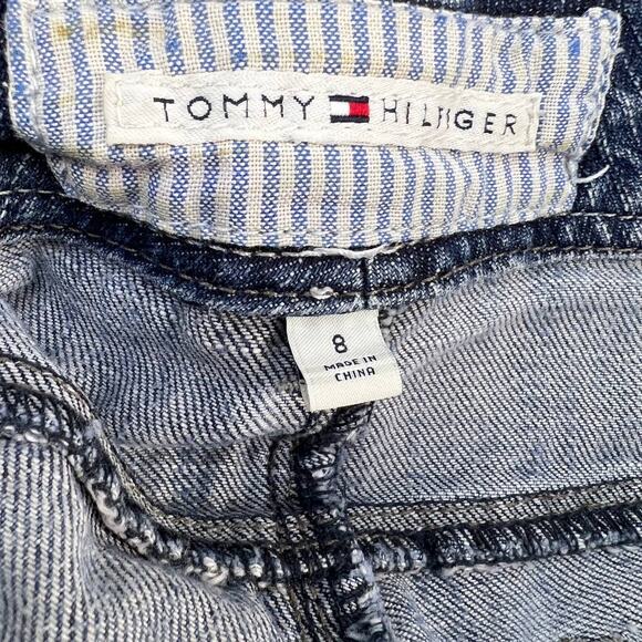 Tommy Hilfiger Women's Denim Bermuda Shorts Size 8 Cuffed Y2K 391705 - Picture 6 of 14